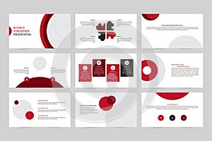 Minimalistic business presentation PowerPoint template photo